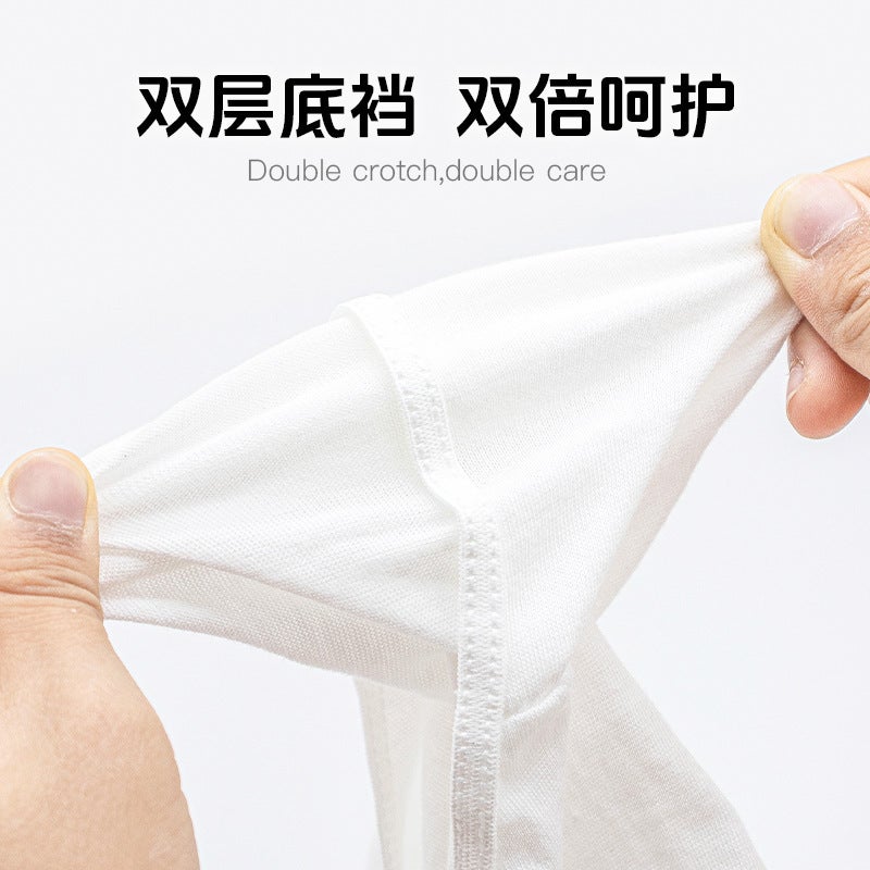 ملابس داخلية نسائية disposable من القطن الخالص عالية الخصر للنساء الحوامل للسفر بدون غسيل - Image 4
